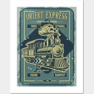 RETRO TRAIN Posters and Art